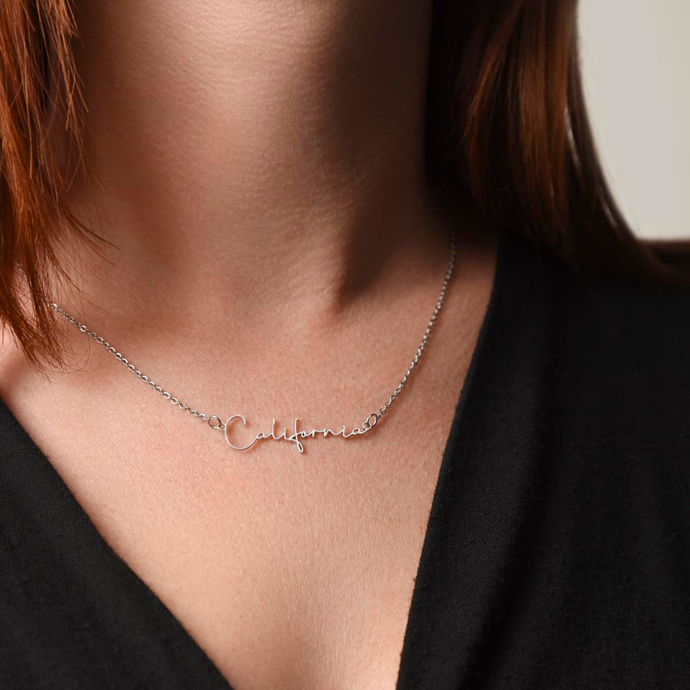 Beautiful Signature Necklace